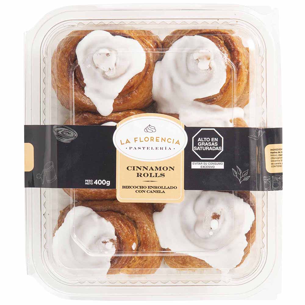 Cinnamon Rolls LA FLORENCIA Bandeja 400g