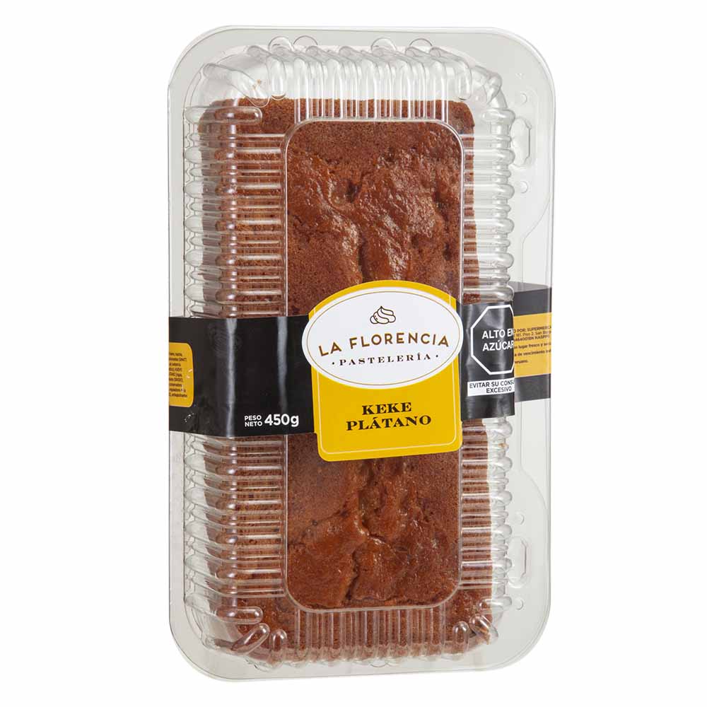 Keke de Plátano Bandeja 450g