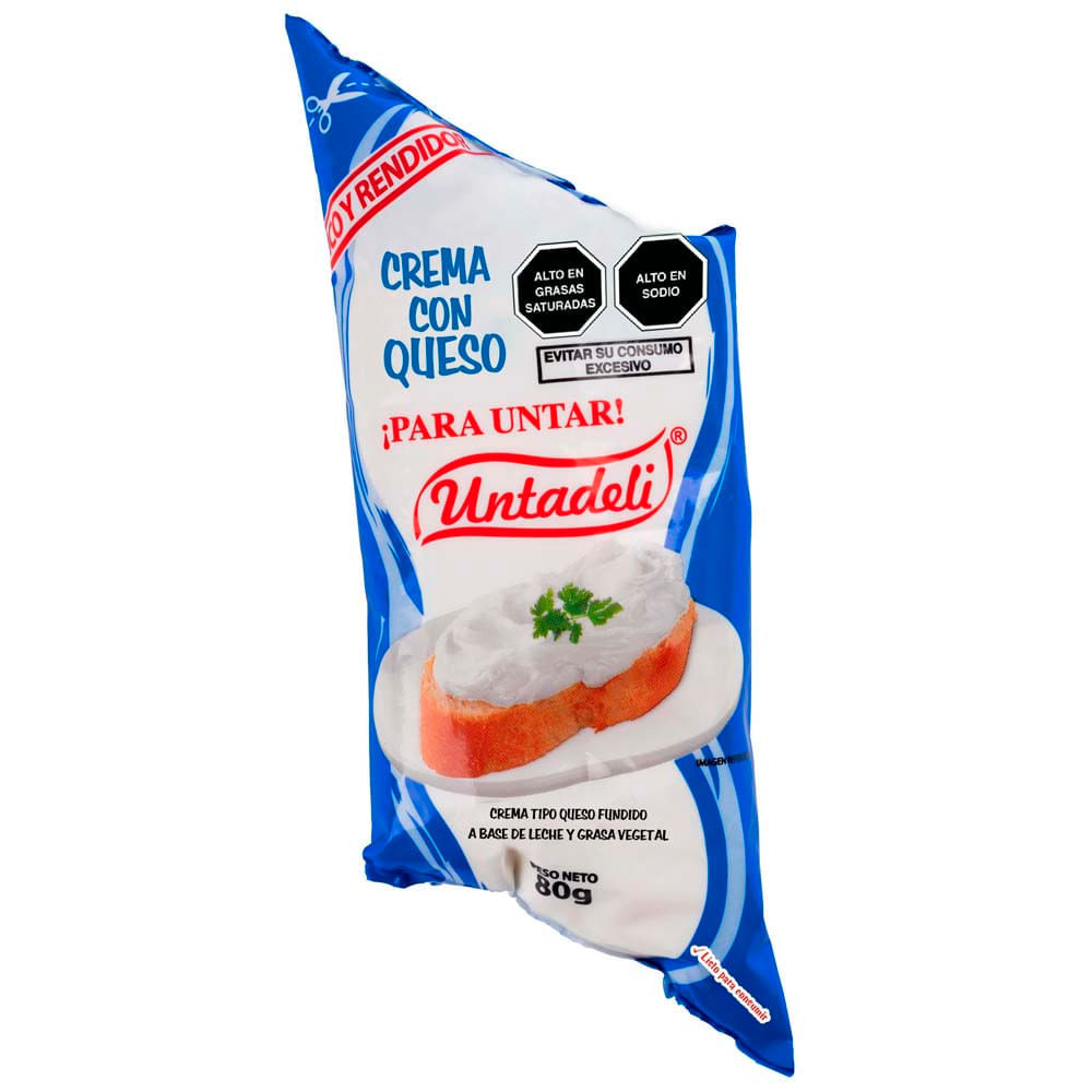 Crema con Queso Natural UNTADELI Sachet 80g