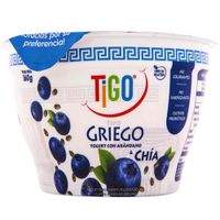 Yogurt Griego TIGO Arándano con Chía Pote 160g