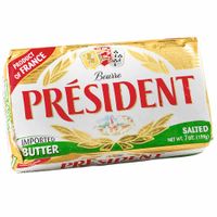 Mantequilla PRESIDENT con Sal Barra 200g