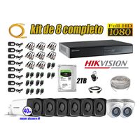 Kit 8 Cámaras de Seguridad It3F Hikvision Full Hd 1080P Disco 2Tb Mayor Alcance P2P