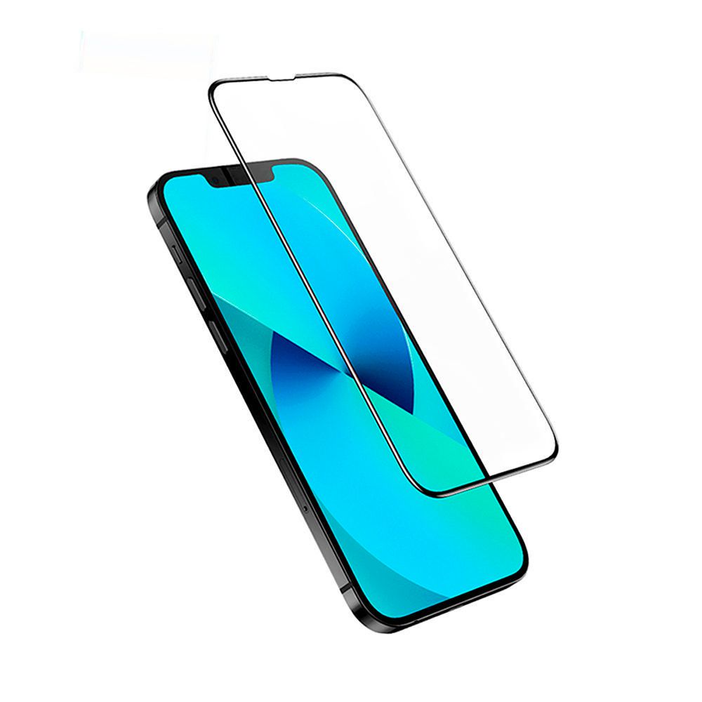 Lámina Vidrio Templado Usams US-BH787 para iPhone 13 Pro Max 6.7"" Negro (3 Cámaras)