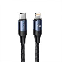 Cable Usams USSJ522 TypeC a Lightning 20W PD 2m Negro