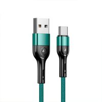 Cable U55 Usams US-SJ449 Tejido USB a TypeC 1m Verde