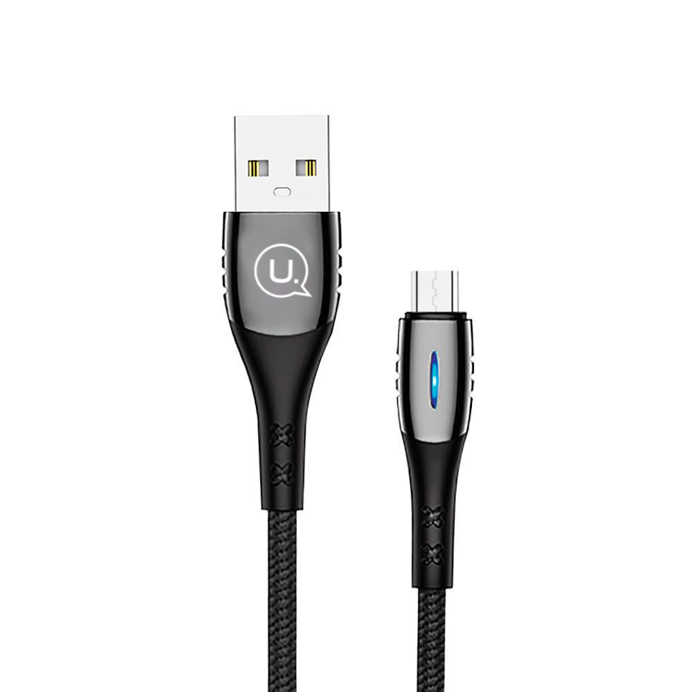 Cable Usams UTone Tejido USB a Micro 1.20m Negro