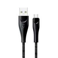 Cable Usams U41 Tejido USB a Micro 2m  Negro