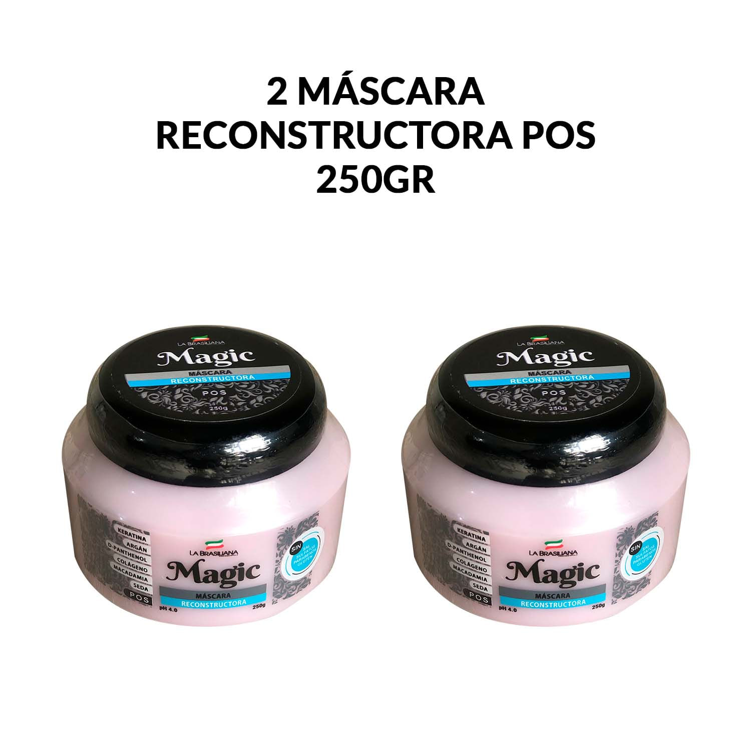 2 Máscara Reconstructora Pos 250gr