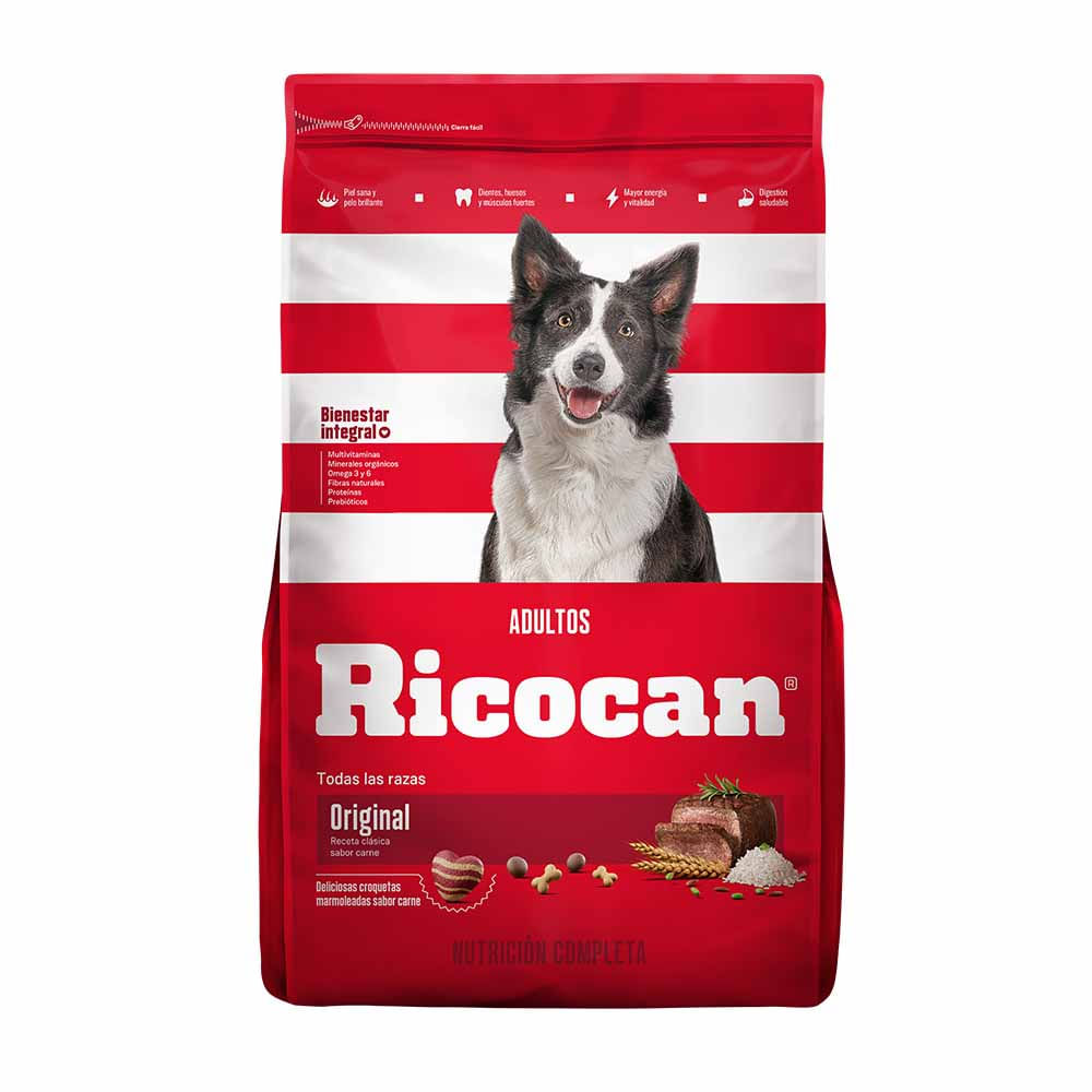 Comida para Perros RICOCAN Adultos Todas las Razas Original Bolsa 15Kg