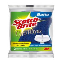 Esponja 3M Cero rayas baño 2en1 Paquete 2Un