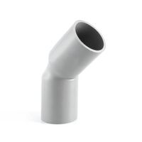 Codo PVC simple presión 1 1/4"" x 45°