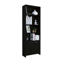 Biblioteca Lisa 1.80 con puertas Wengue