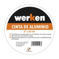 Cinta aluminio Werken 2"" x 50 Yds