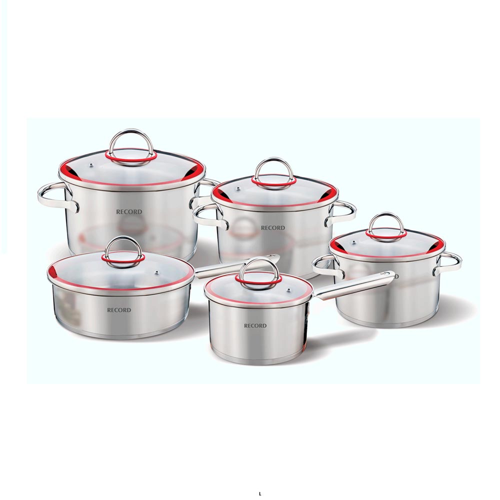 Juego de ollas Maya Ac inox 10 piezas