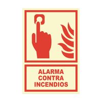 Alarma contra incendio 20x30cm