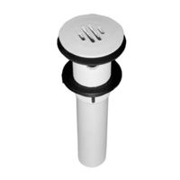 Contra plástica con rejilla para lavabo con rebose