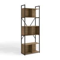 Estante London 3 niveles 200cm Maple Metal