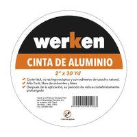 Cinta aluminio Werken 2"" x 30 Yds