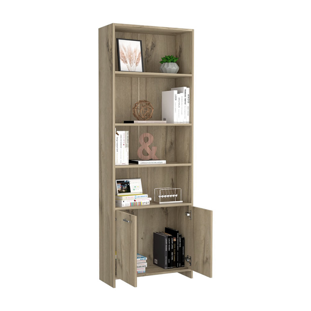 Biblioteca Lisa 1.80 con puertas Duna