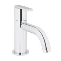 Llave de Lavatorio Trebol Veneto Pico Bajo Plata Cromada