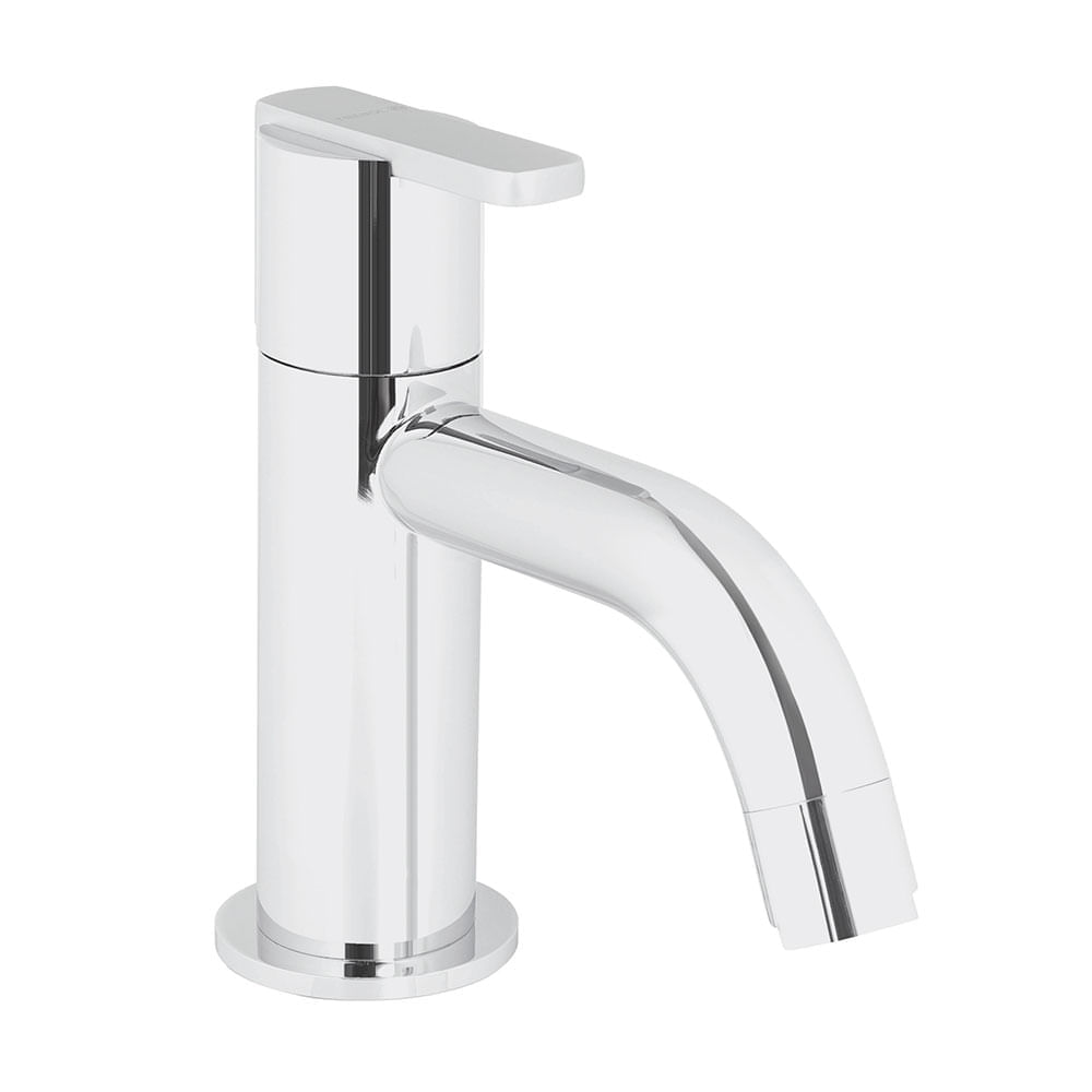 Llave de Lavatorio Trebol Veneto Pico Bajo Plata Cromada