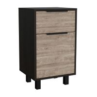 Velador Kaia Z-41 1 cajón 1 puerta Wengue