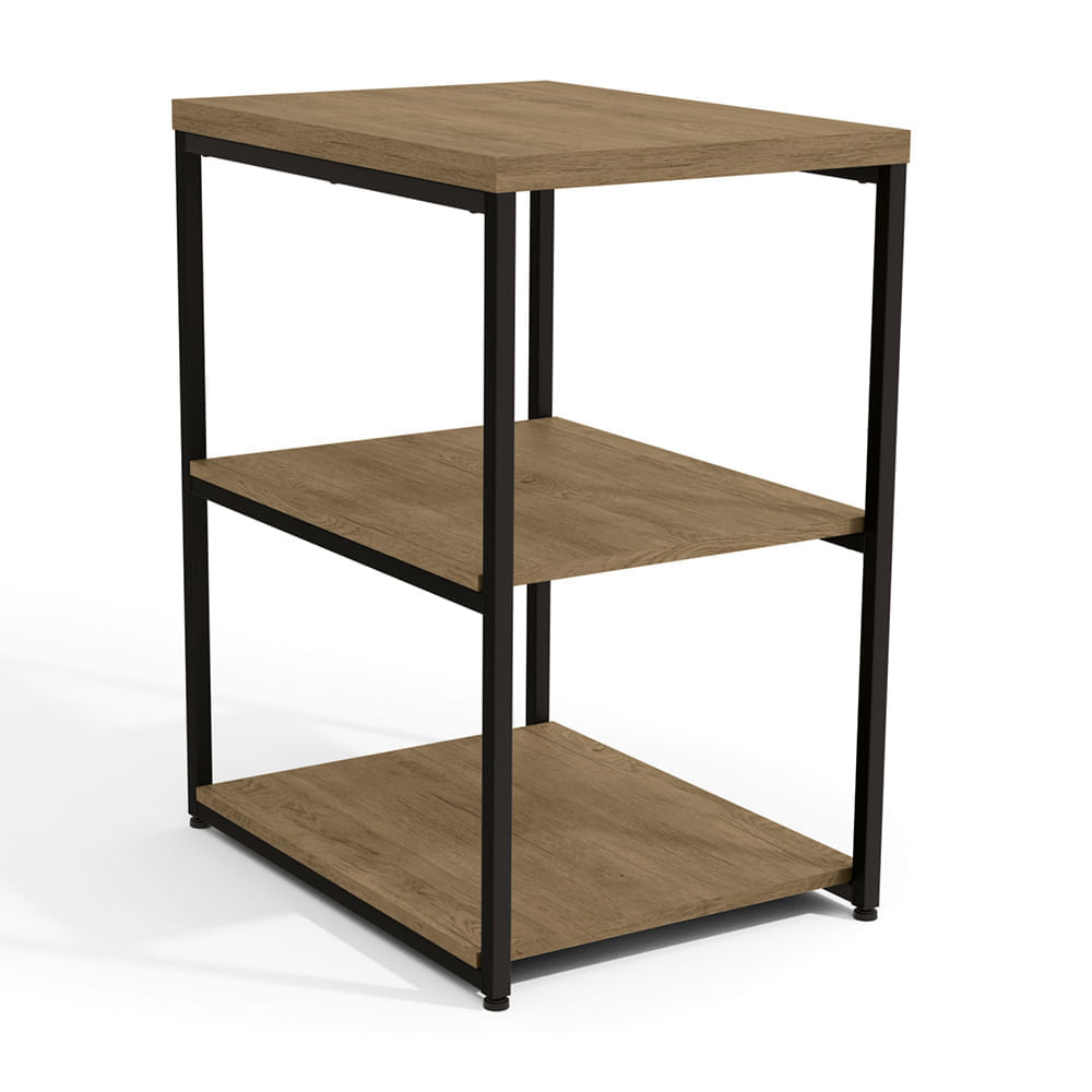Mesa auxiliar London 60x45cm Maple Metal