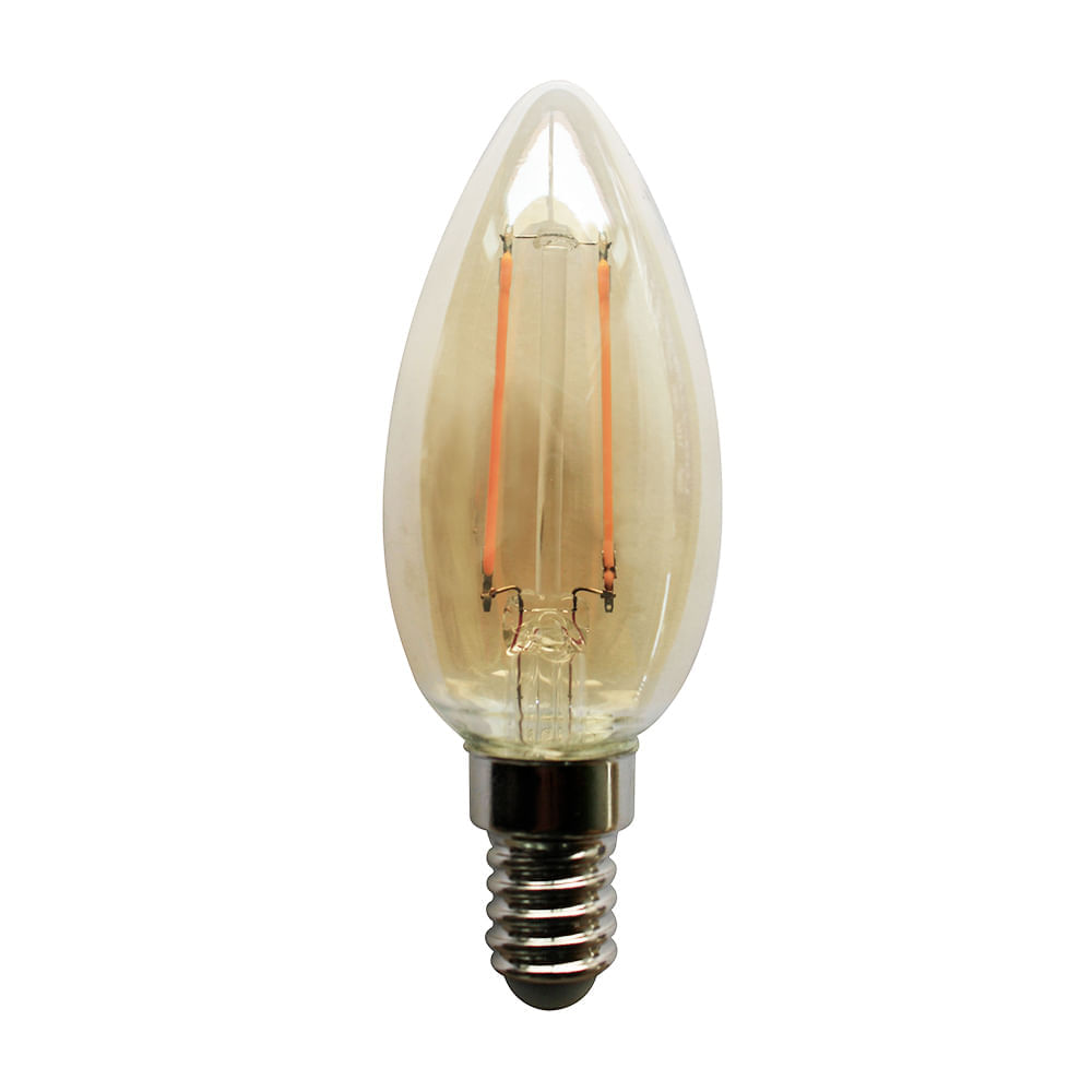 Foco vela led Vintage Ambar 2w E14 Lc