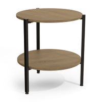 Mesa auxiliar London redonda 47cm Maple/Metal
