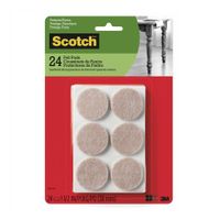 Felpas redondas Beige 1.5"" x 24 unidades