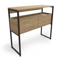 Aparador London 2 niveles 91x33cm Maple Metal