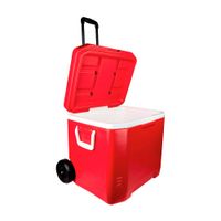 Cooler Yeti 63 Qt con ruedas y asa Rojo