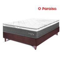 Cama Europea Paraiso Pocket Star 1.5 Plazas Chocolate