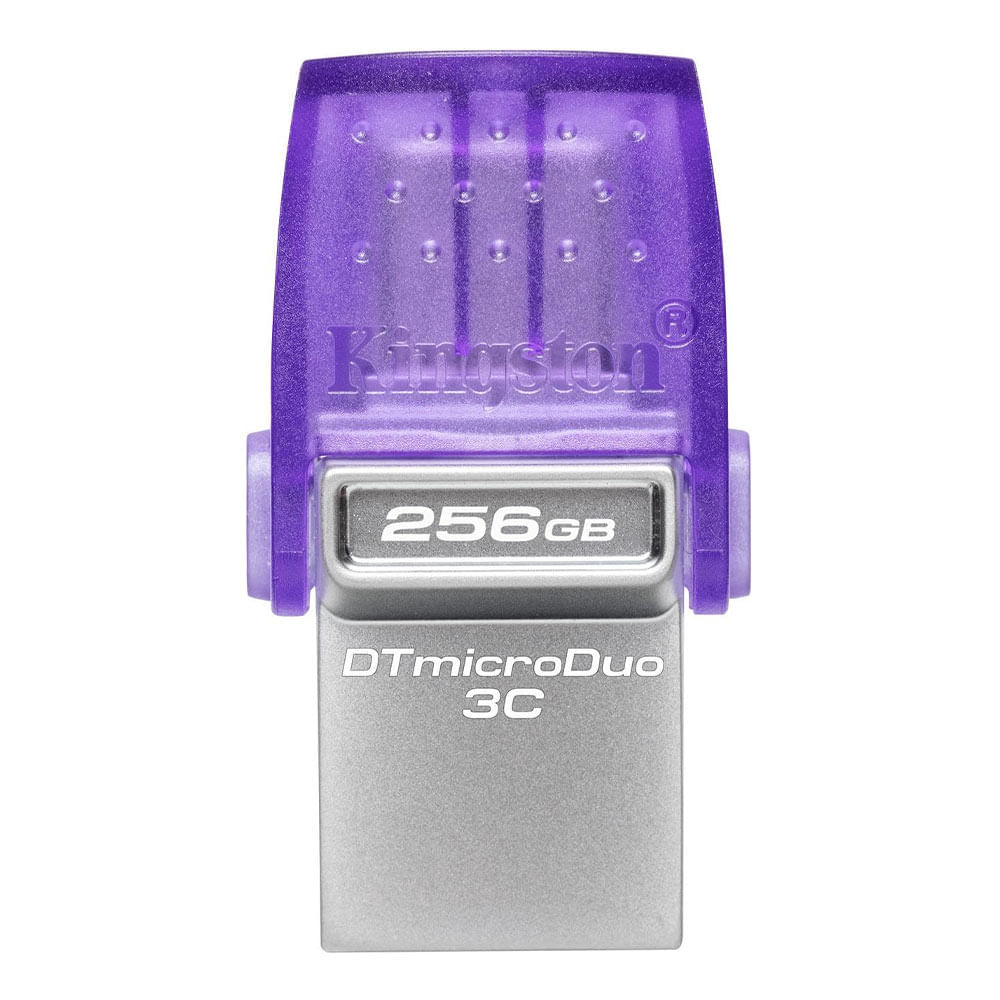 Memoria MicroDuo 3C USB/TIPO-C 3.2 G1 256GB Kingston Data Traveler, lila
