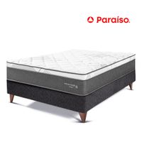 Cama Europea Paraíso Pocket Star 1.5 Plz - Charcoal