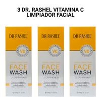 3 Dr. Rashel Vitamina C Limpiador Facial Iluminador 100g
