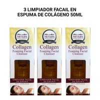 3 Limpiador Facial en Espuma de Colágeno 50ml