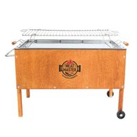 Caja China Master Inoxidable Grande + Parrilla De Varillas Inoxidable