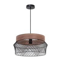 Lámpara colgante Negro E27 D45cm Kanel