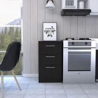 Mueble Inferior 3 Cajones Manchester 2 - Wengue