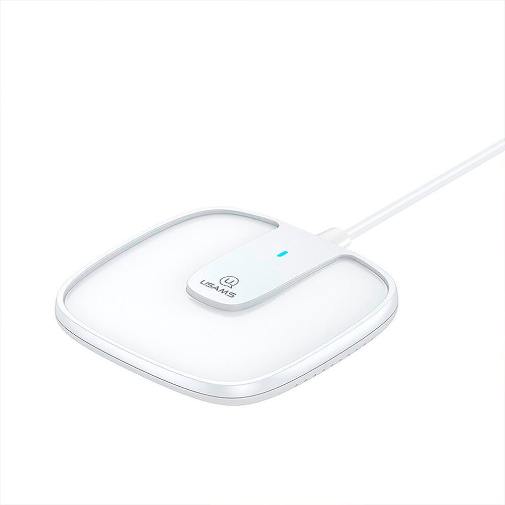 Cargador Inalámbrico Magnético Usams US-CD153 Con Cable Blanco