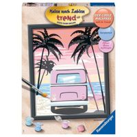 Lienzo Ravensburger Pinta Por Números Vida De Playa