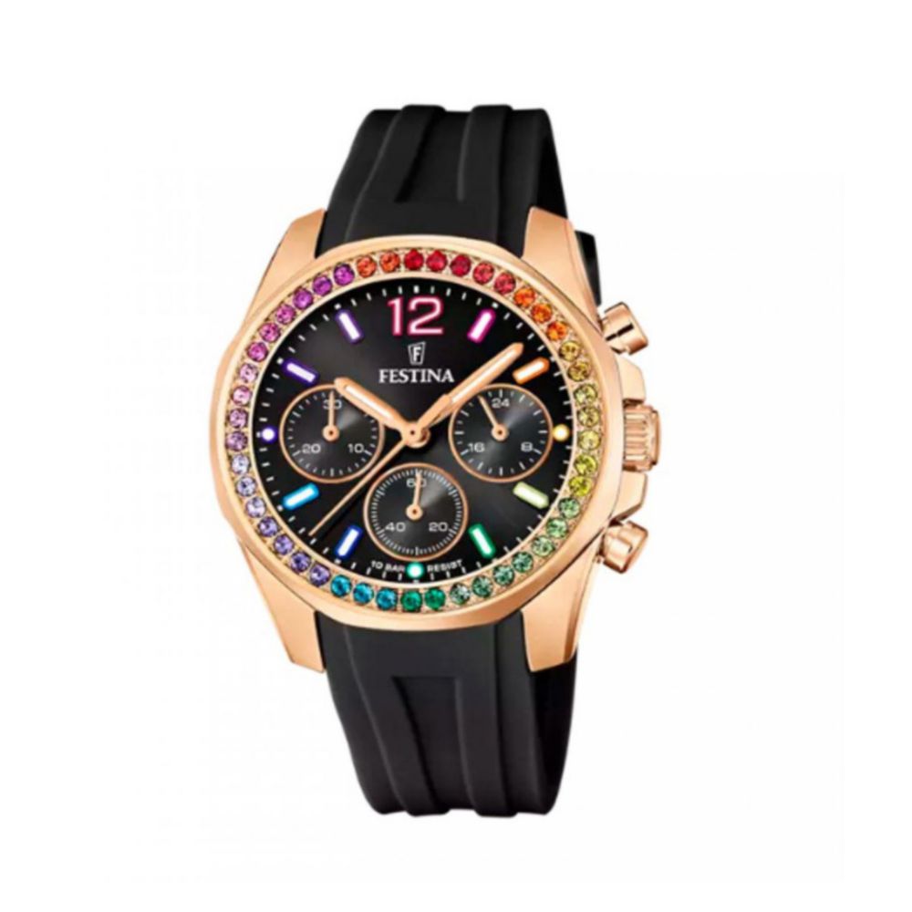 Reloj Festina F20611/3 Mujer Negro Análogo