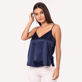 blusas de tiras en satin