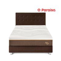 Cama Abrazzo Marrón + Cabecera King