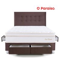 Dormitorio Royal Dynasty Cajones 2 Plazas Chocolate