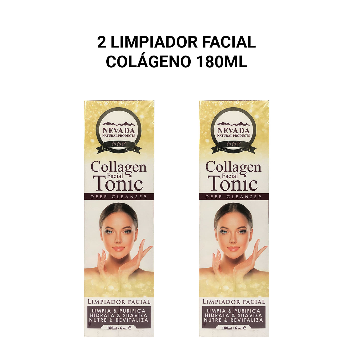 2 Limpiador Facial Colageno 180ml