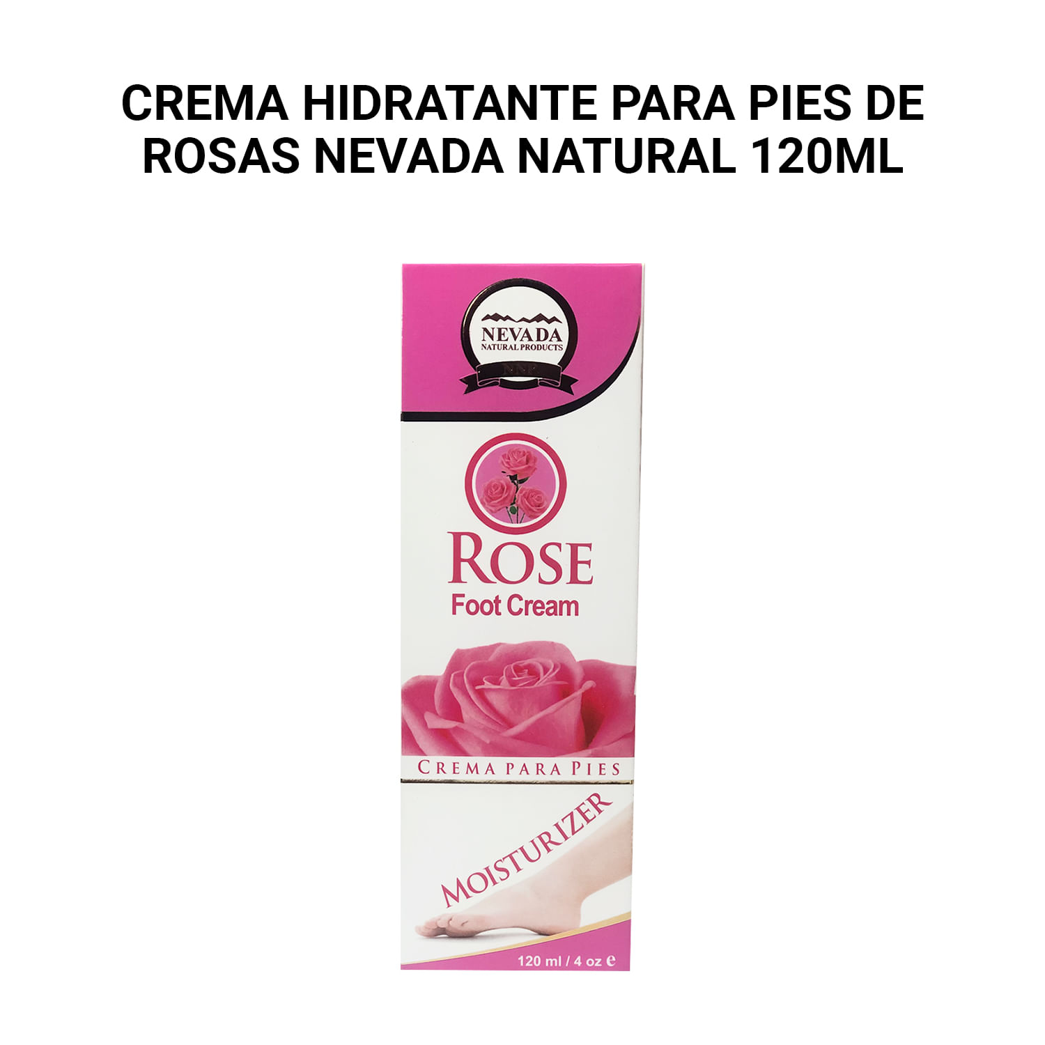 Crema hidratante para pies de Rosas Nevada Natural 120ml