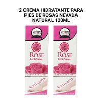 2 Crema hidratante para pies de Rosas Nevada Natural 120ml