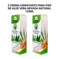 2 Crema hidratante para pies de Aloe Vera Nevada Natural 120ml